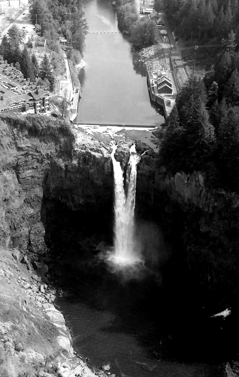 The roar of Snoqualmie Falls has suffered during the drought.